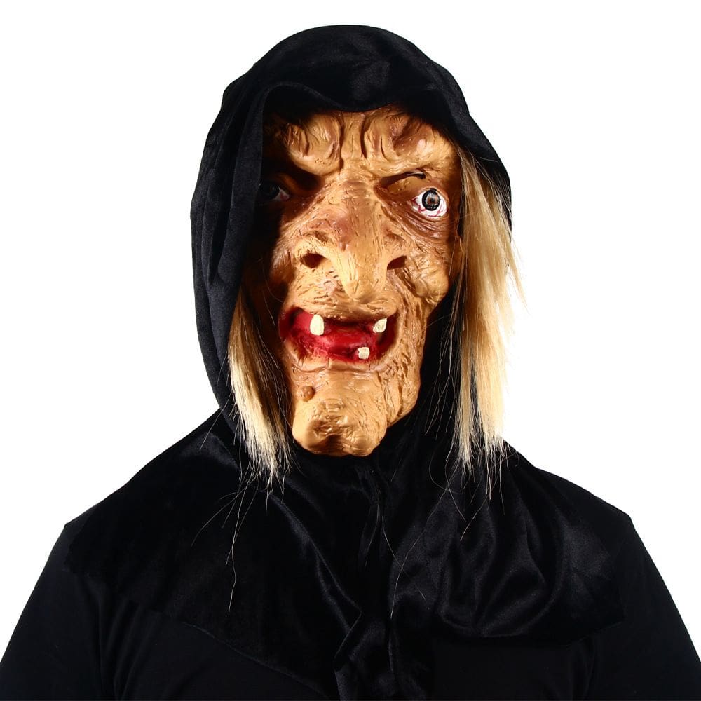 Mask Witch Latex Creepy para Halloween e festas