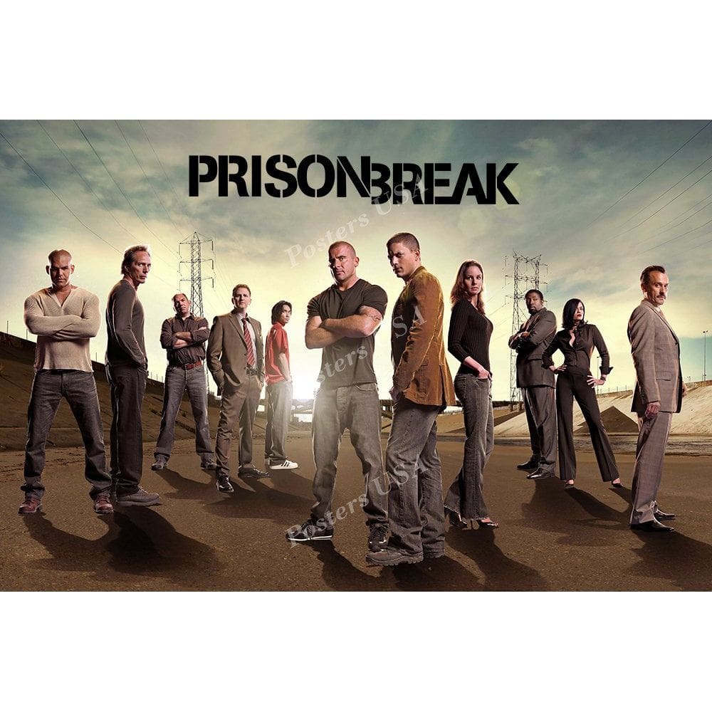 Pôster Série de TV Prison Break EUA Brilhante 61x92cm