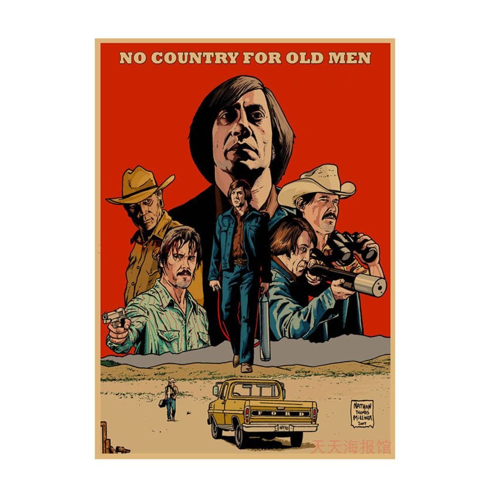 Pintura de pôster No Country for Old Men Film Art