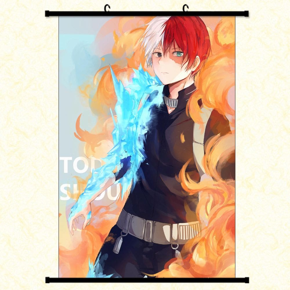 Pintura de parede Scroll My Hero Academia Shoto Todoroki
