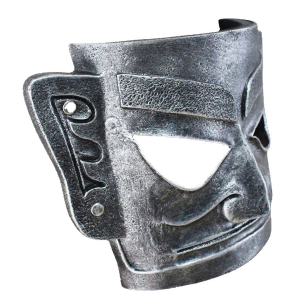 Máscara de resina vintage no estilo Three Kingdoms para cosplay de Halloween