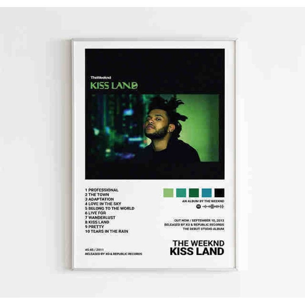 Pintura de parede: tema do álbum The Weeknd Kiss Land