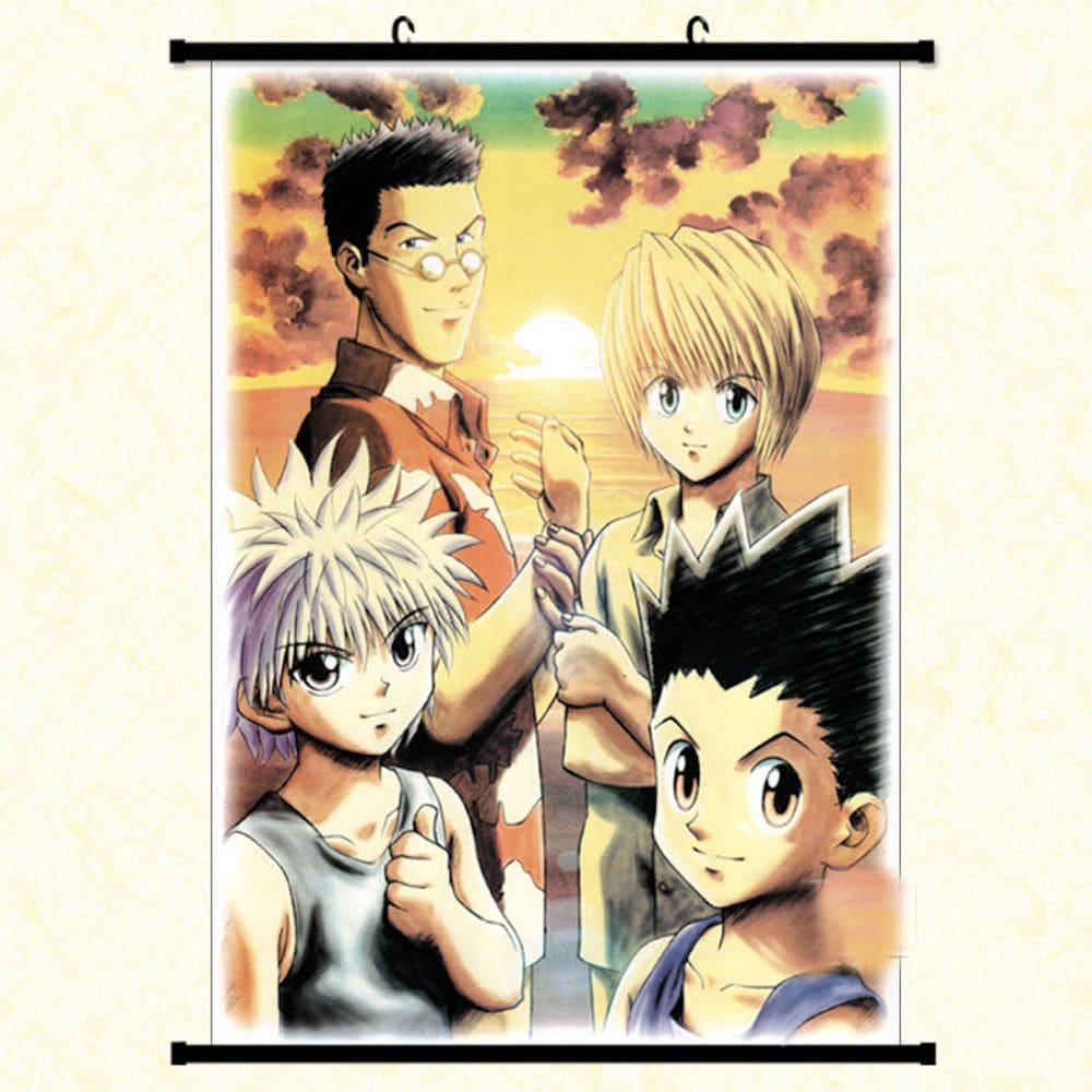 Pôster em rolagem de pintura de parede Hunter x Hunter Anime