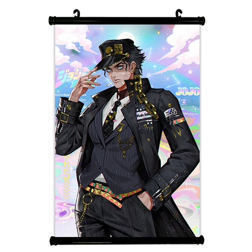 Pintura de parede Jotaro Kujo A aventura bizarra de JoJo