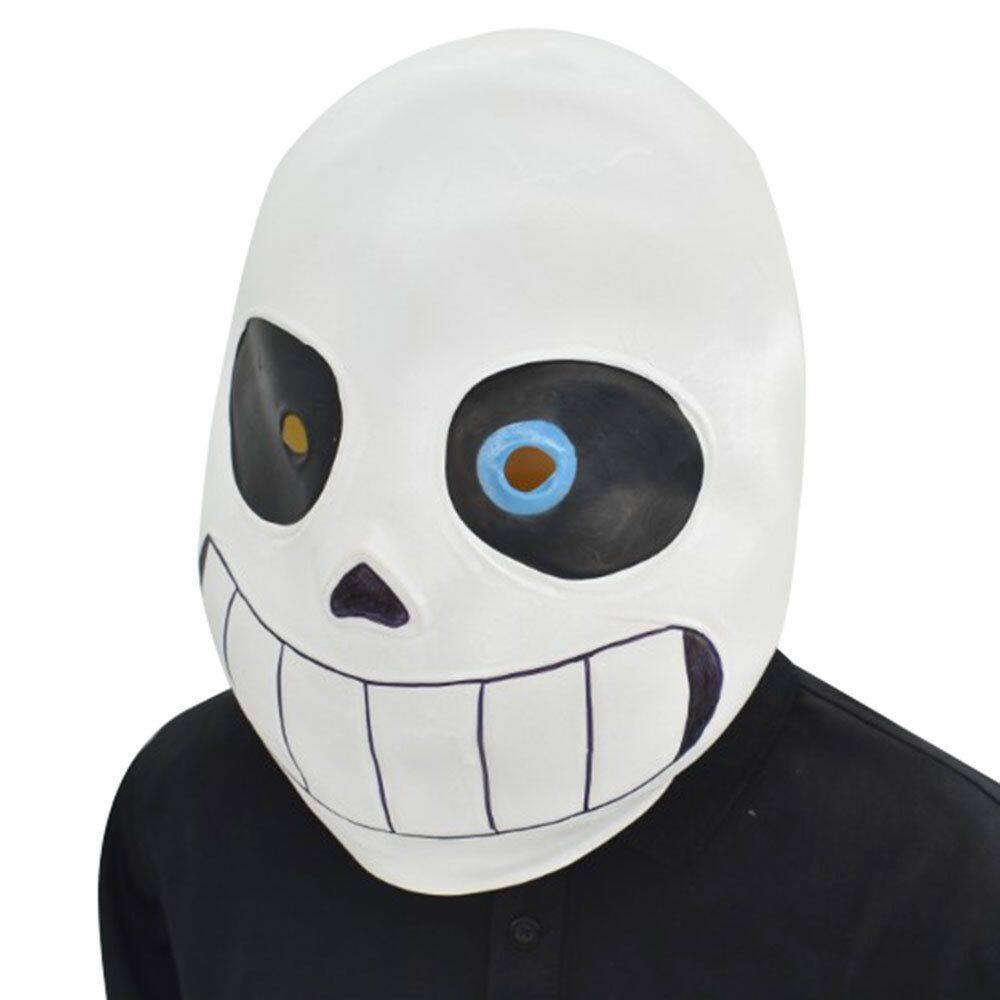 Máscara Undertale Sans Blue Eye Skull Traje de látex