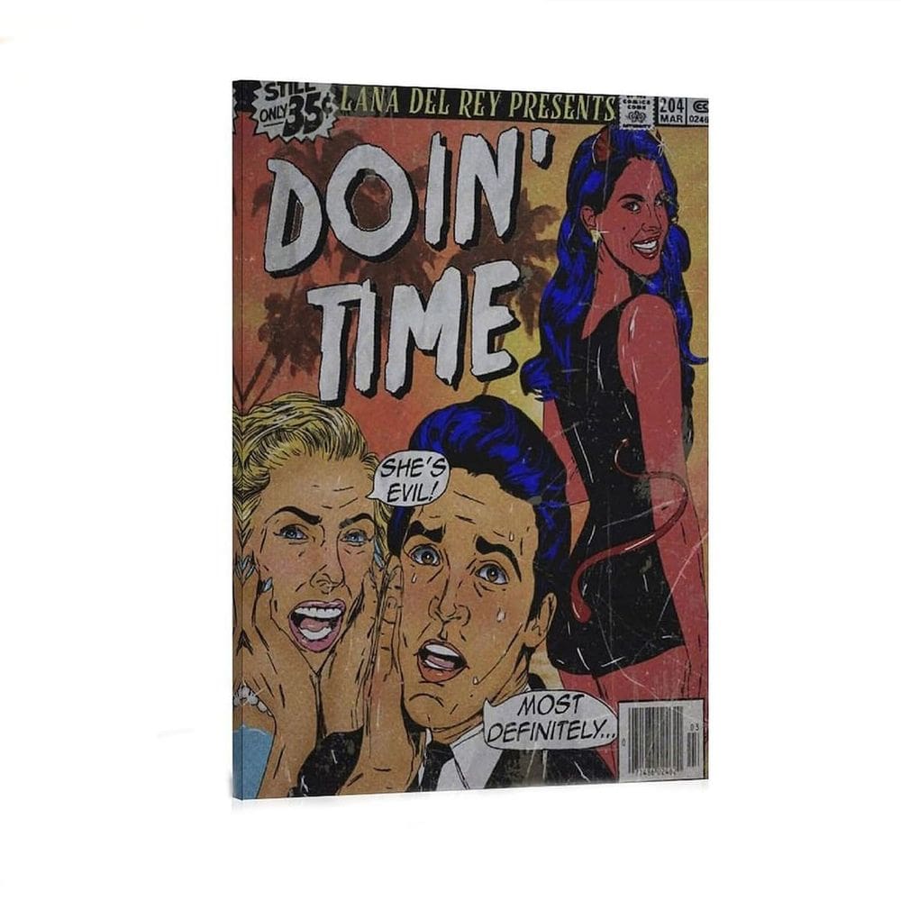 Arte de parede, pintura em tela, imagem em quadrinhos de Lana Del Rey