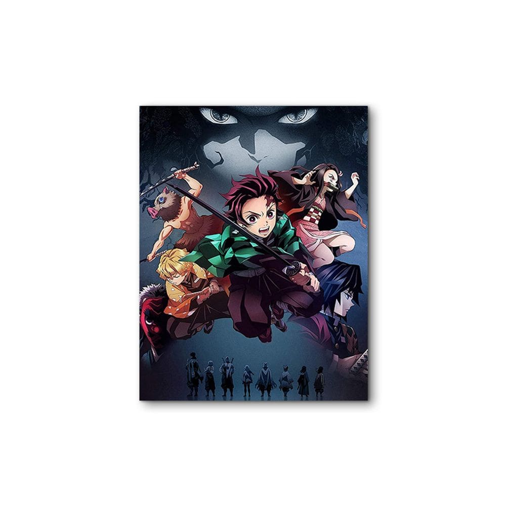 Arte de parede em tela Demon Slayer Tanjiro & Demon Slayers 40x60cm