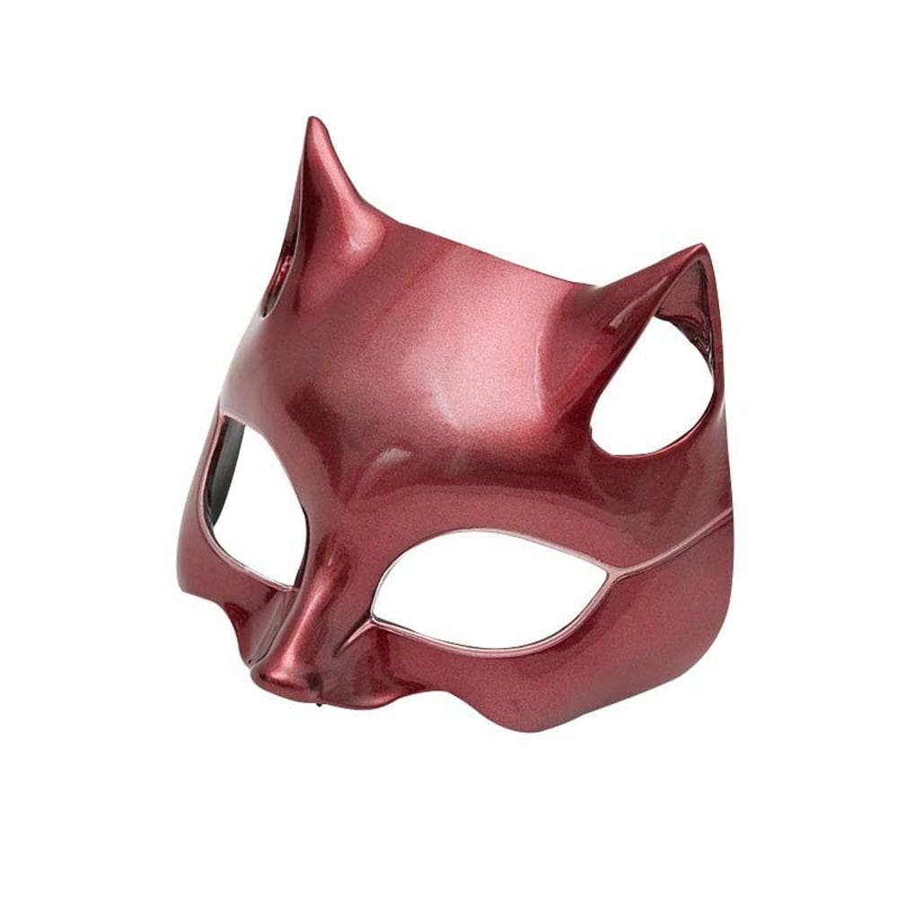 Máscara de resina, anime, Halloween, cosplay, festas temáticas, vermelha