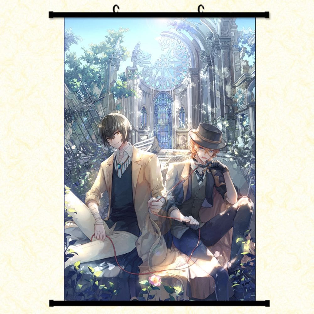 Pintura de parede Scroll Bungo Stray Dogs Osamu Dazai