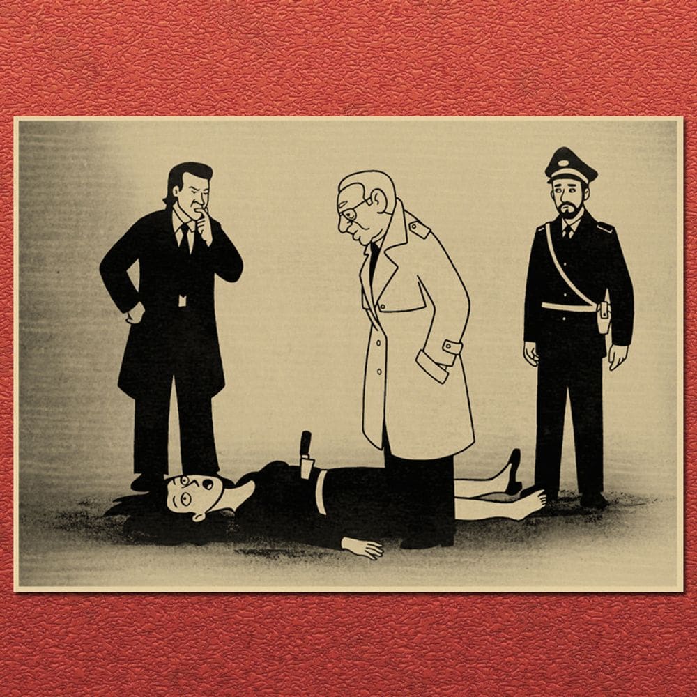 Pôster com impressão artística Persepolis Movie Vintage 20x30cm Iron