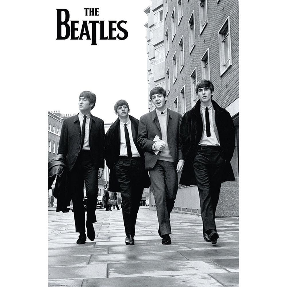 Pôster de música dos Beatles com pintura de parede 40x60cm