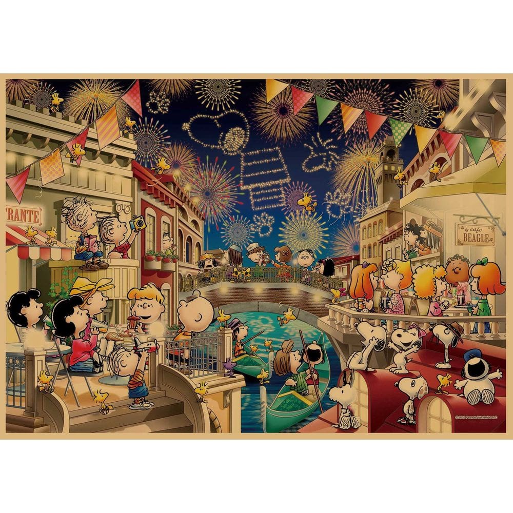 Pôster Snoopy Cartoon Vintage com moldura 29,7x42cm