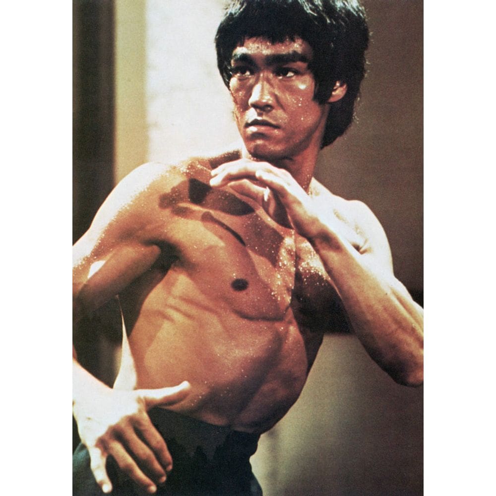 Pintura em pôster Bruce Lee Jeet Kune Do Retro 20x30 cm