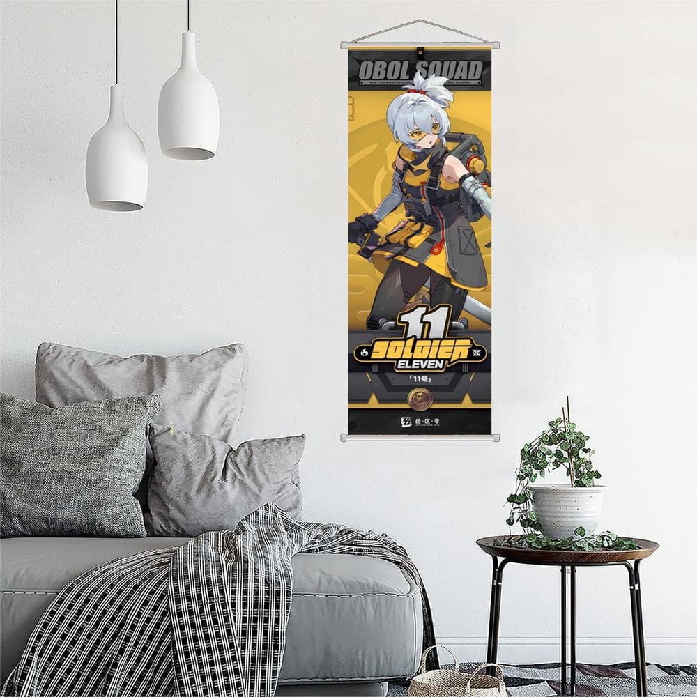 Arte de parede em tela Scroll Obol Squad Soldier Eleven 25x75cm