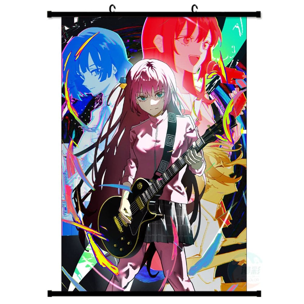 Pintura de parede Scroll Bocchi the Rock Hitori Gotoh 40x60cm