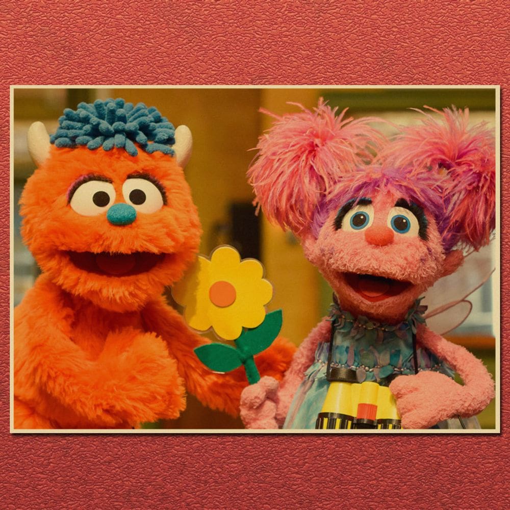 Poster Sesame Street Impressão de arte de parede sem moldura 30x42cm