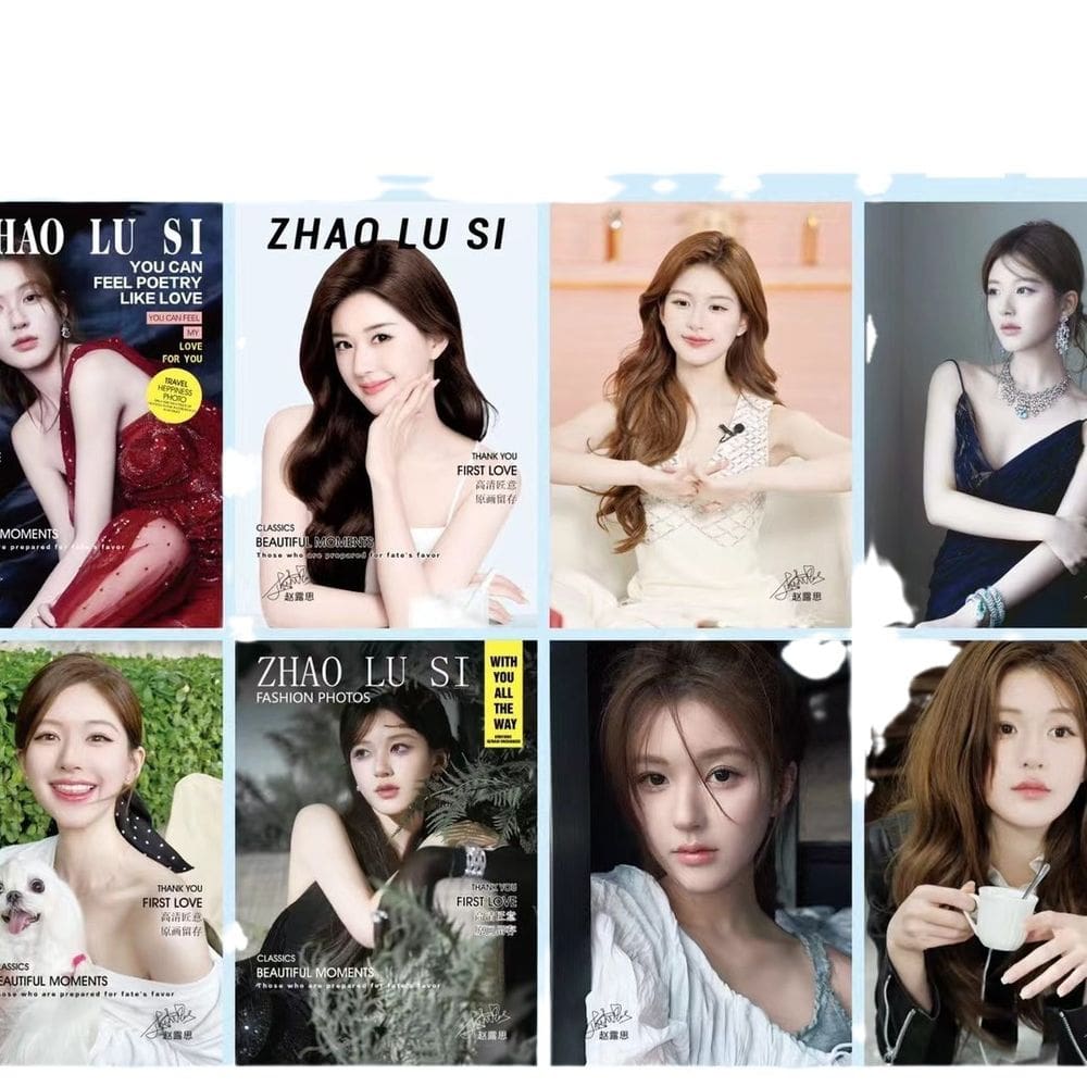 Conjunto de pôsteres Anime Star, 8 peças com Ju Jingyi e mais, 20x30cm