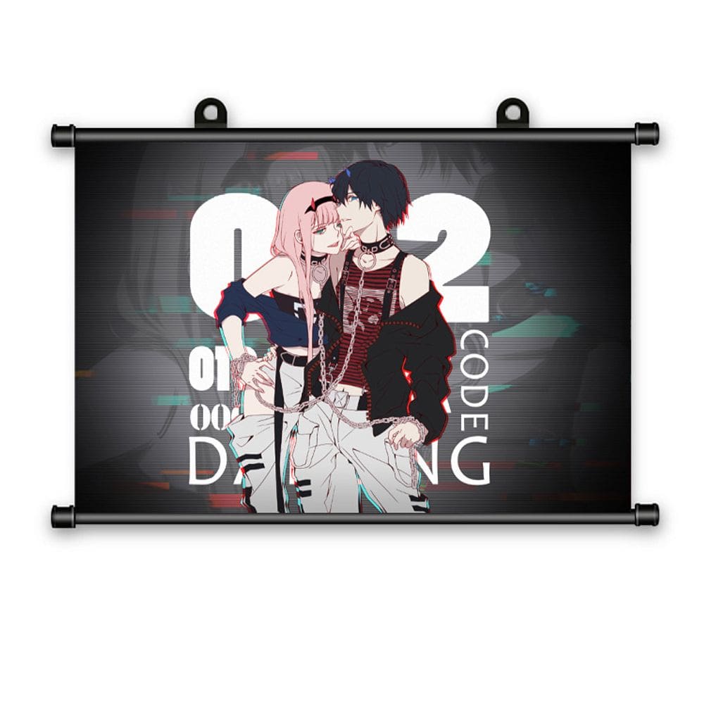 Imagem de arte de parede DARLING in the FRANXX 02 and Hiro 40x60cm