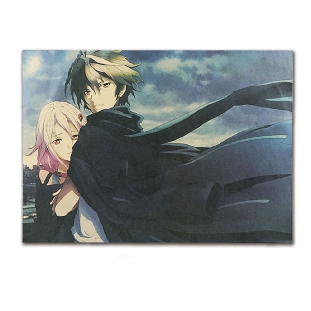 Pintura em pôster Guilty Crown Shu e Inori 51,5x36cm