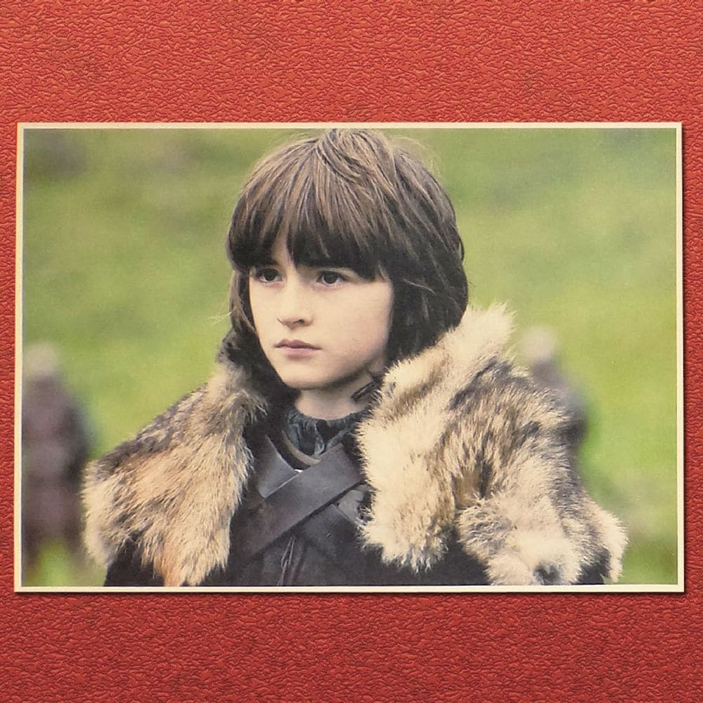 Pôster Game of Thrones da série de TV Bran Stark 42x30cm