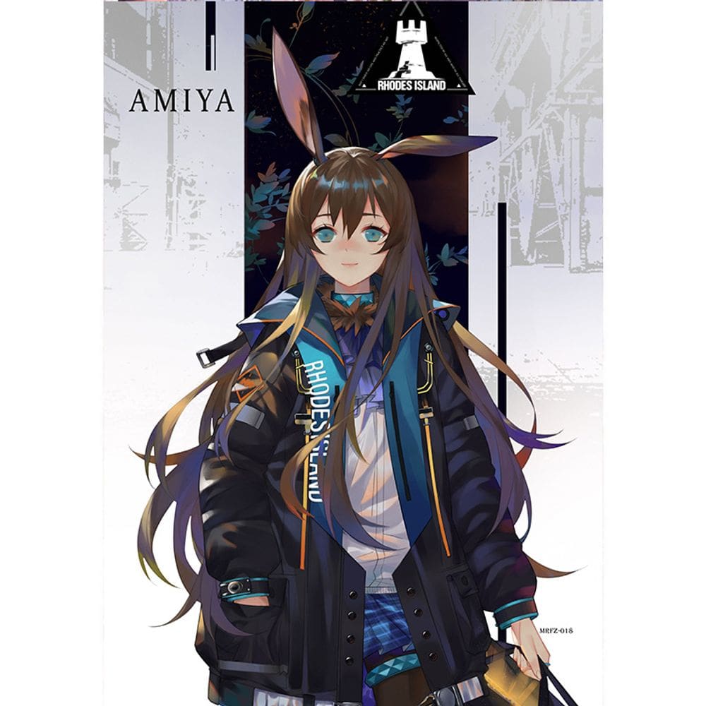 Pôster Arknights Texas e Skadi Retro Vintage A3 Iron 150g