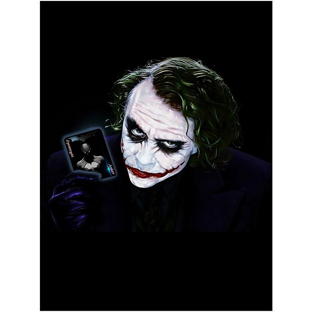 Pôster de filme Joker com pintura em ferro para decoração de parede 20x30cm