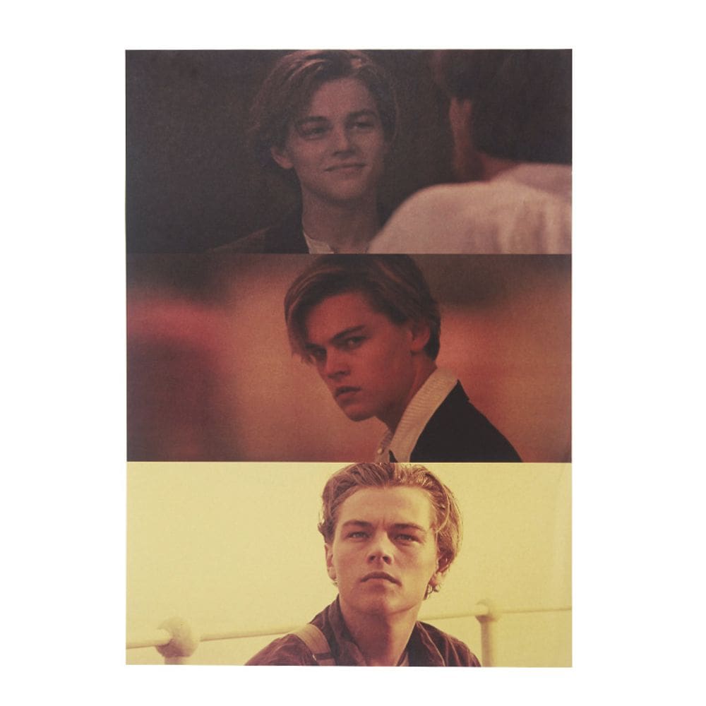 Pintura em pôster: filme retrô de Leonardo DiCaprio 51,5x36cm