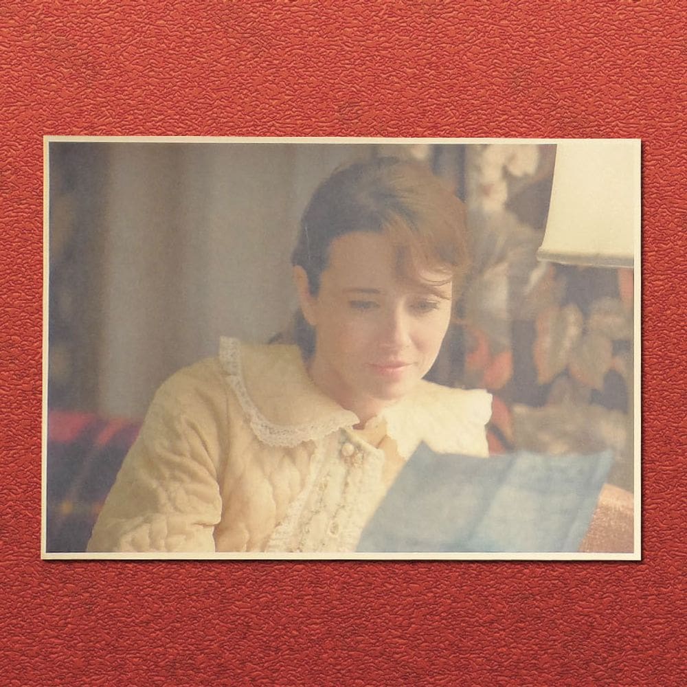 Decoração de parede, pintura em ferro, livro verde, arte cinematográfica clássica, 20x30cm