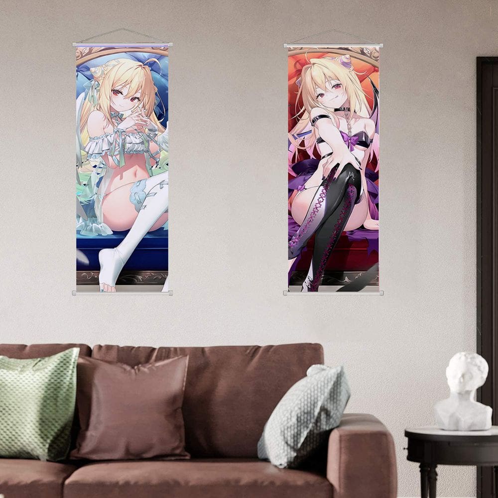 Arte de parede em tela Homebound Vampire Princess Anime 25x75cm