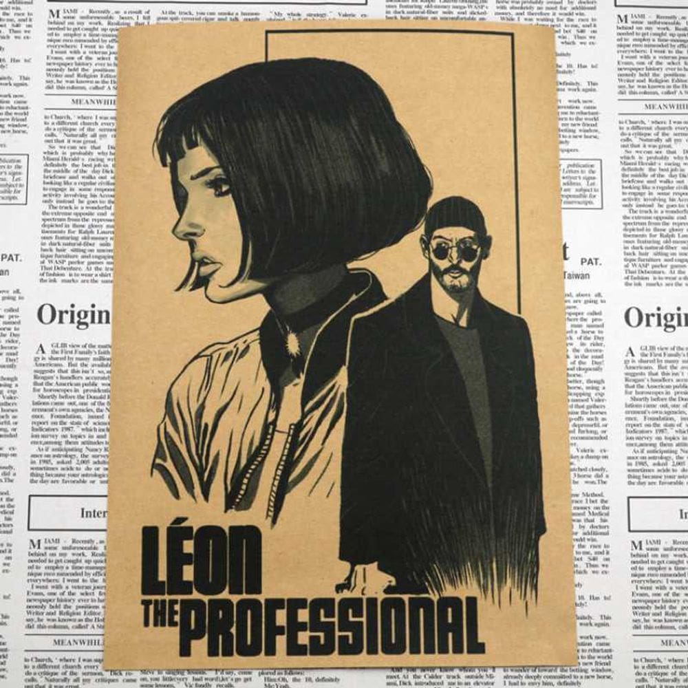 Pôster Léon O Filme Profissional 30x42cm Arte retrô