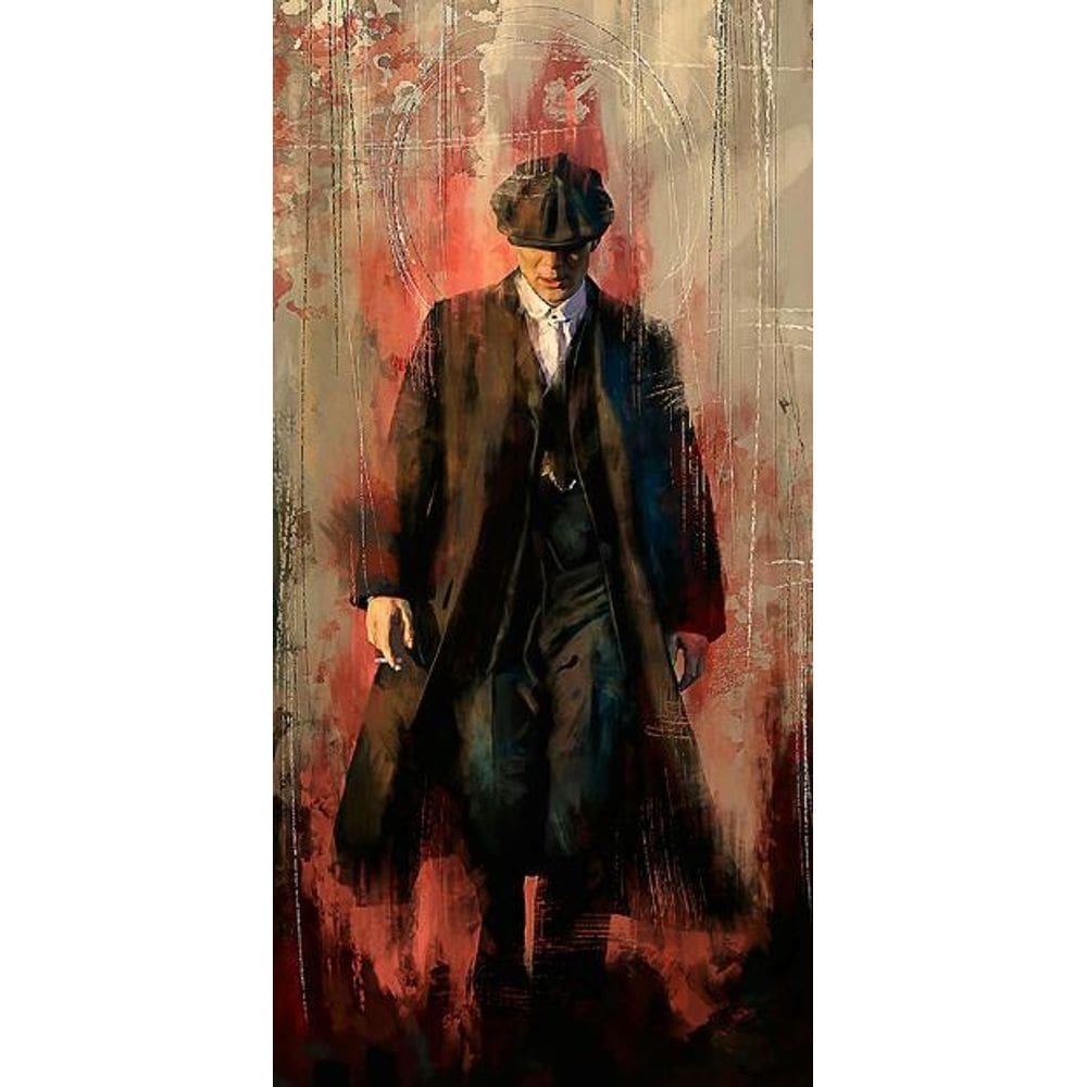 Arte de parede, pintura, impressão em tela, Tommy Shelby, 30x60cm