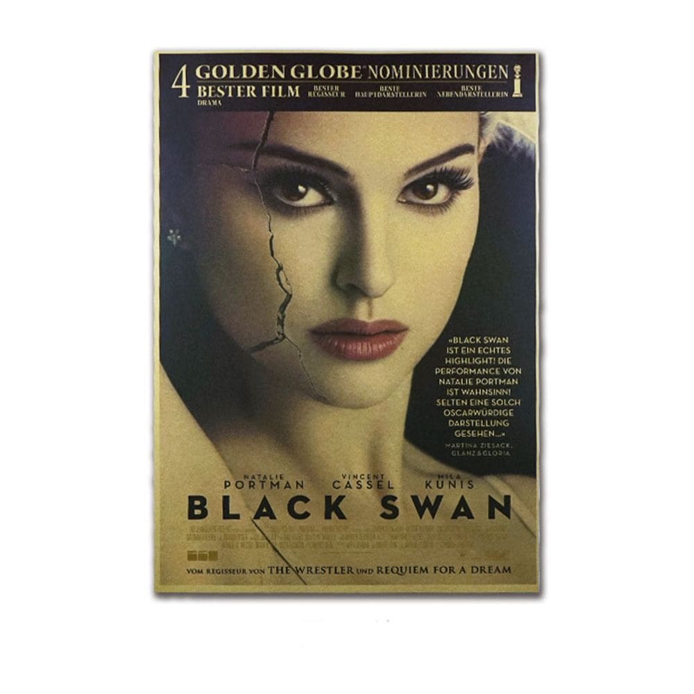 Pôster Black Swan Vintage Movie 51,5x36cm em papel
