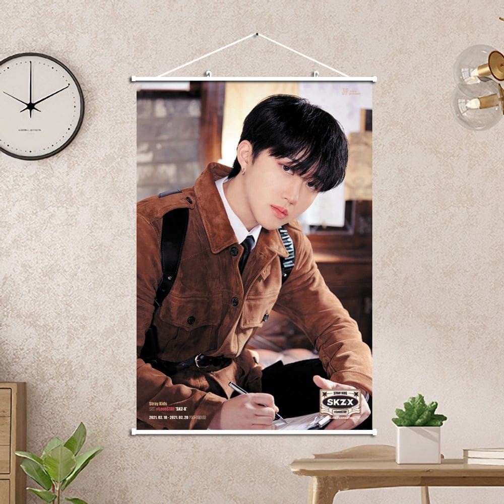 Pôster de pintura de parede Stray Kids Kpop Idol 40x60cm