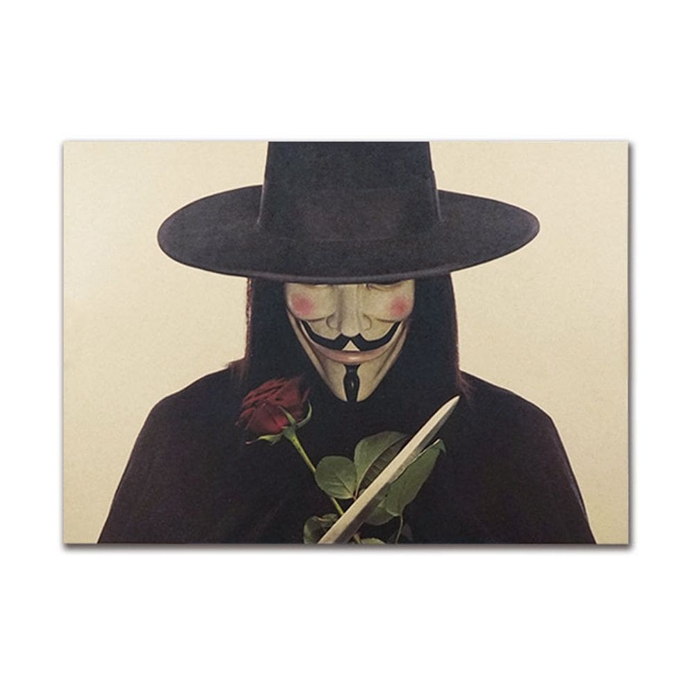 Pôster V for Vintage Kraft Paper 51,5x36cm