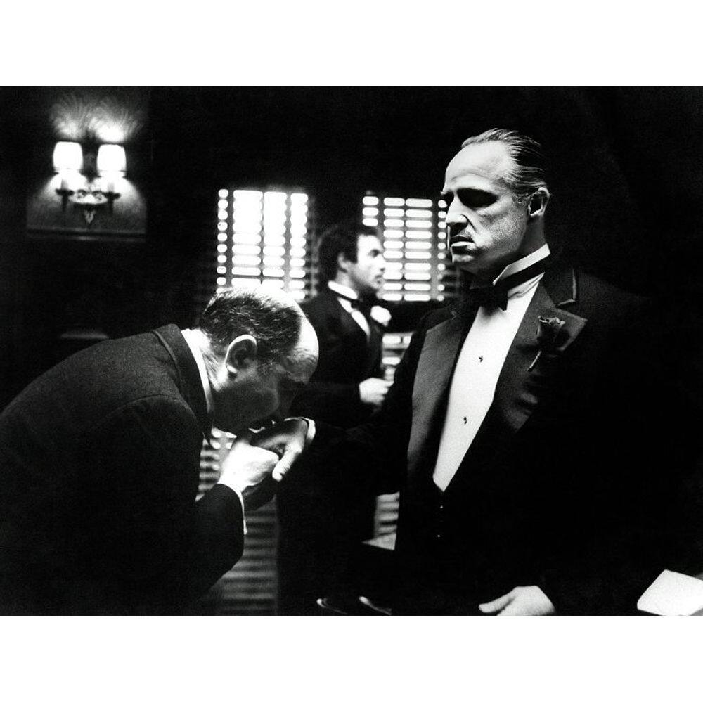 Pôster Pintura O Padrinho Don Vito Corleone 40x60cm