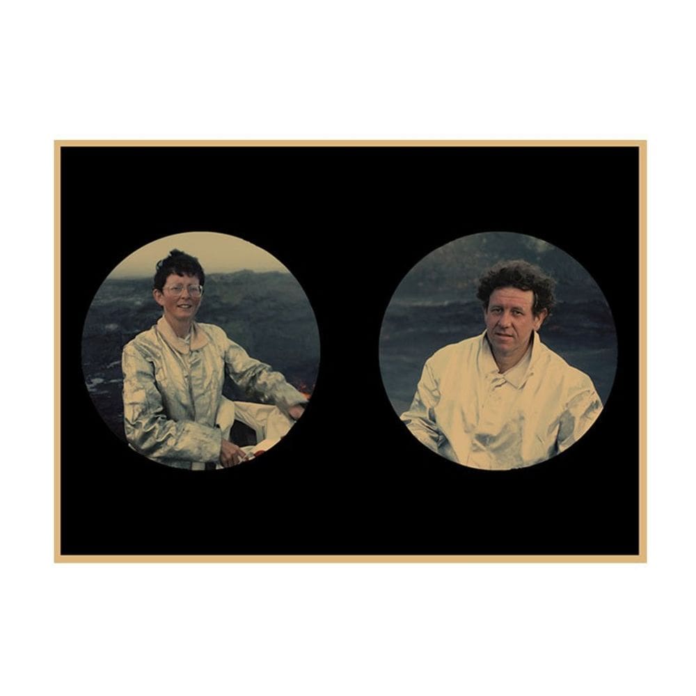 Pôster com pintura em papel kraft retrô Fire of Love 15x30cm