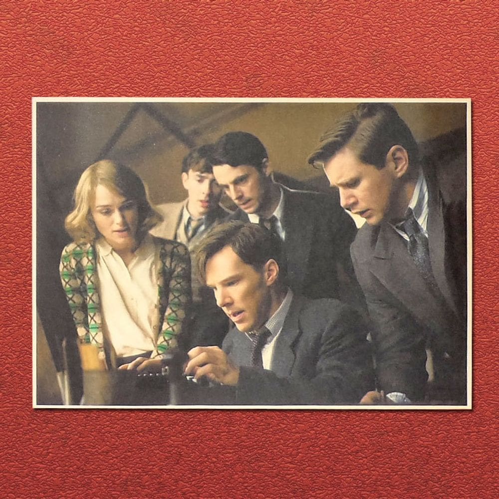Pôster O Jogo da Imitação Filme Alan Turing Film Art 42x30cm