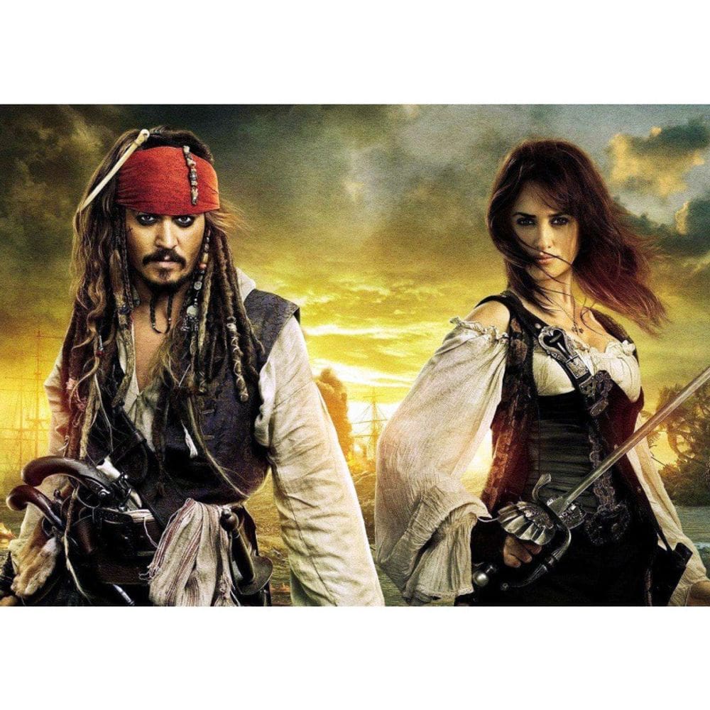 Pôster Piratas do Caribe Johnny Depp 30x42cm