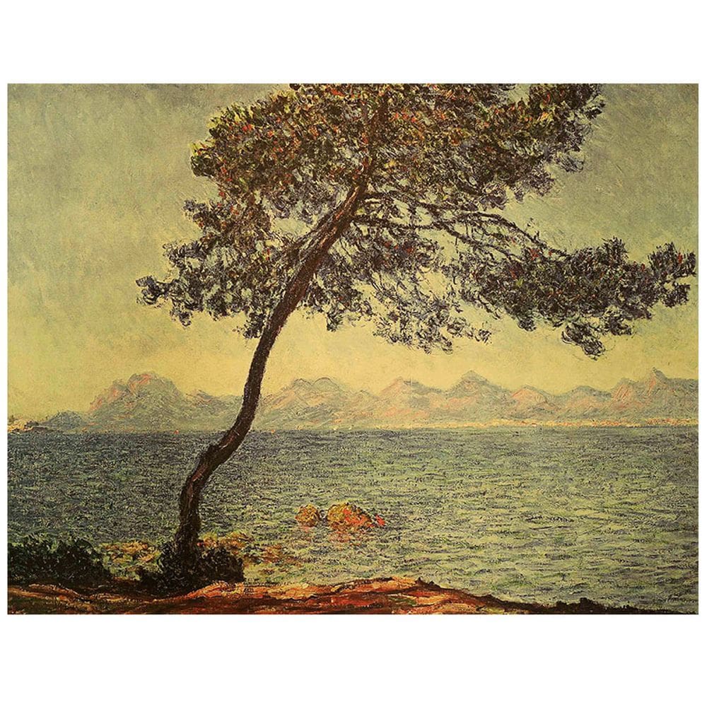 Impressão de pôster Monet Trees by the River 20x30 cm sem moldura