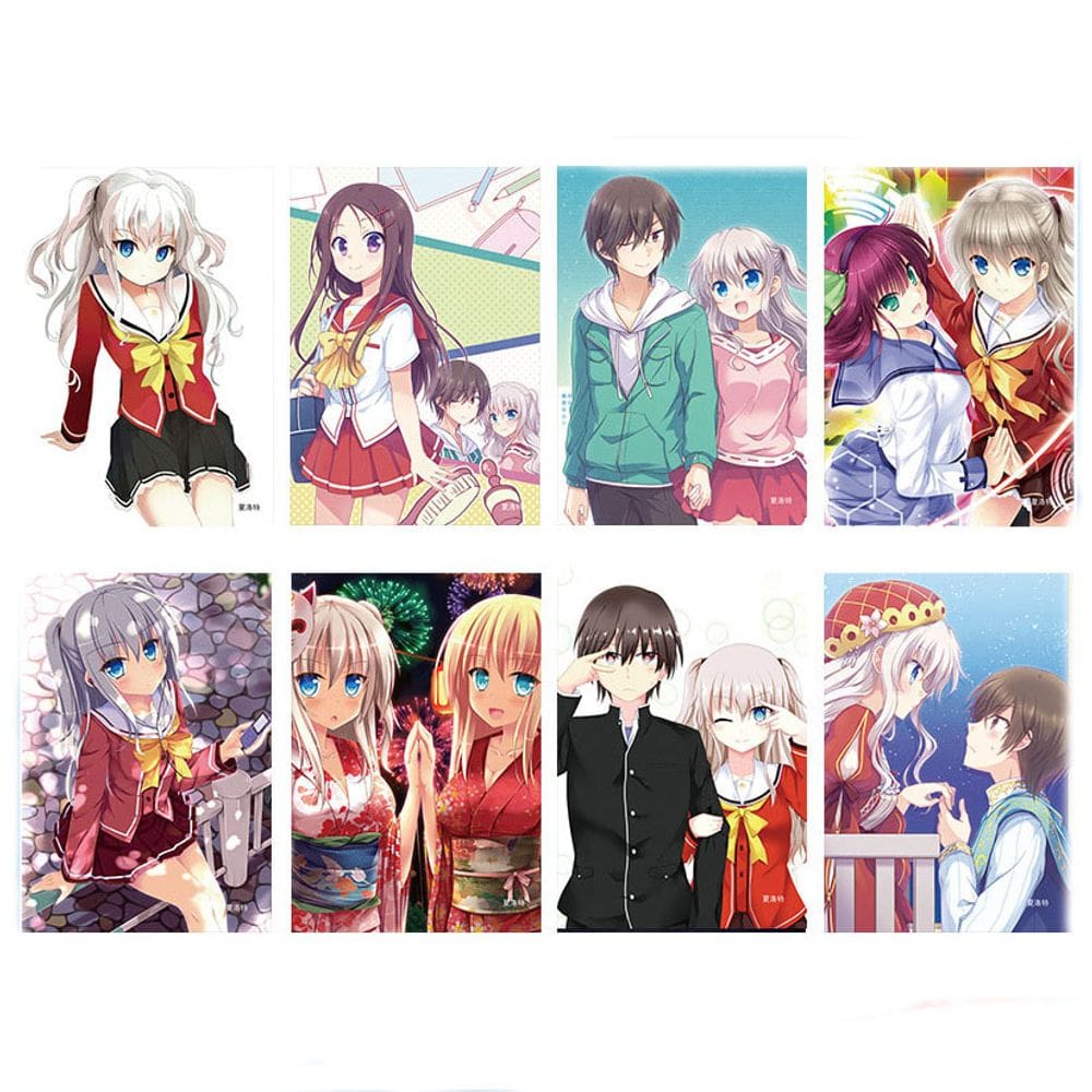 Conjunto de pôsteres Charlotte, 8 peças, impressões de arte de parede sem moldura, 20x30cm