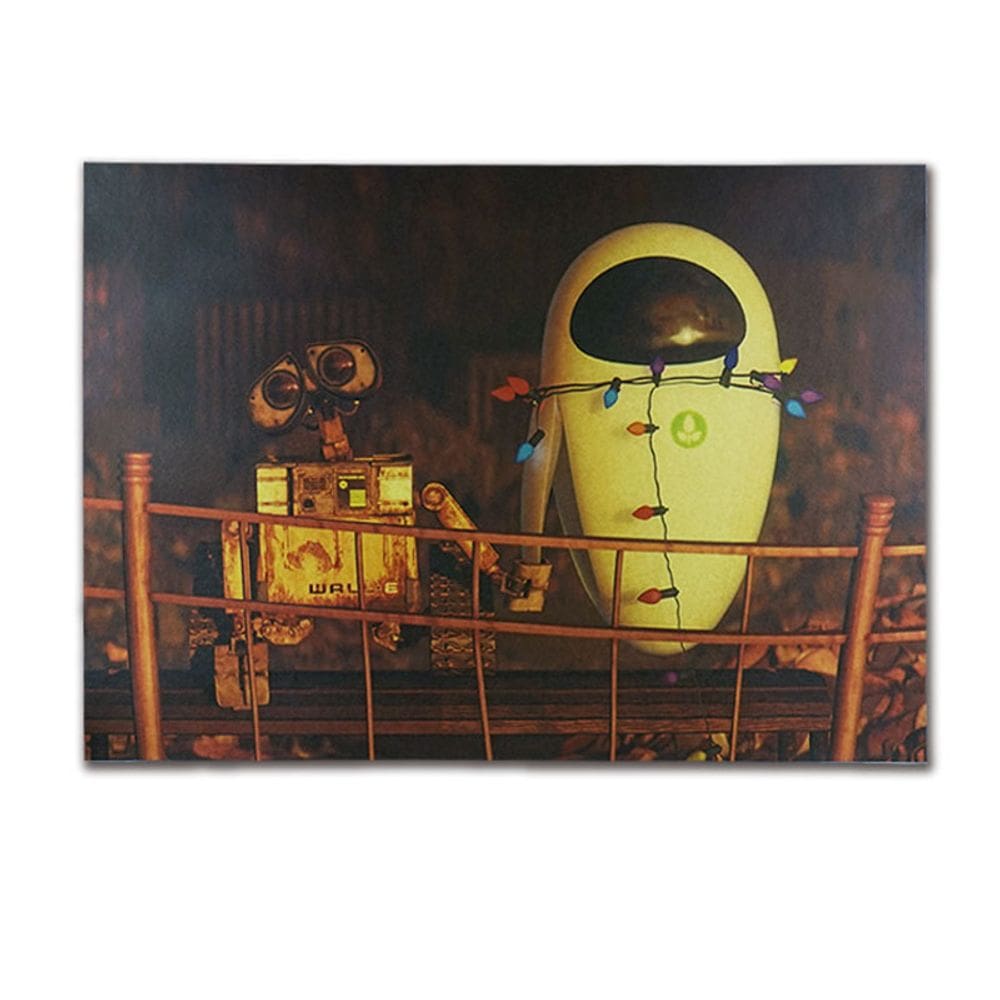 Pôster com pintura de parede E e Eva Retro Art 51,5x36cm