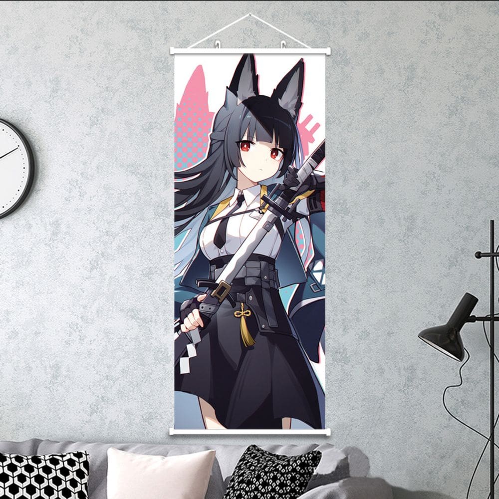 Quadro de pintura de parede Zenless Zone Zero Anime 30x75cm