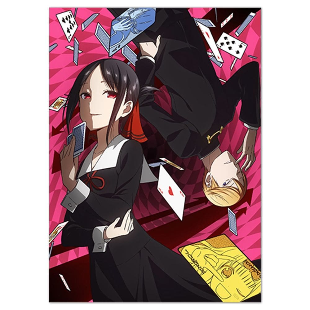 Pôster com pintura em anime Kaguya-sama Love Is War 40x60cm