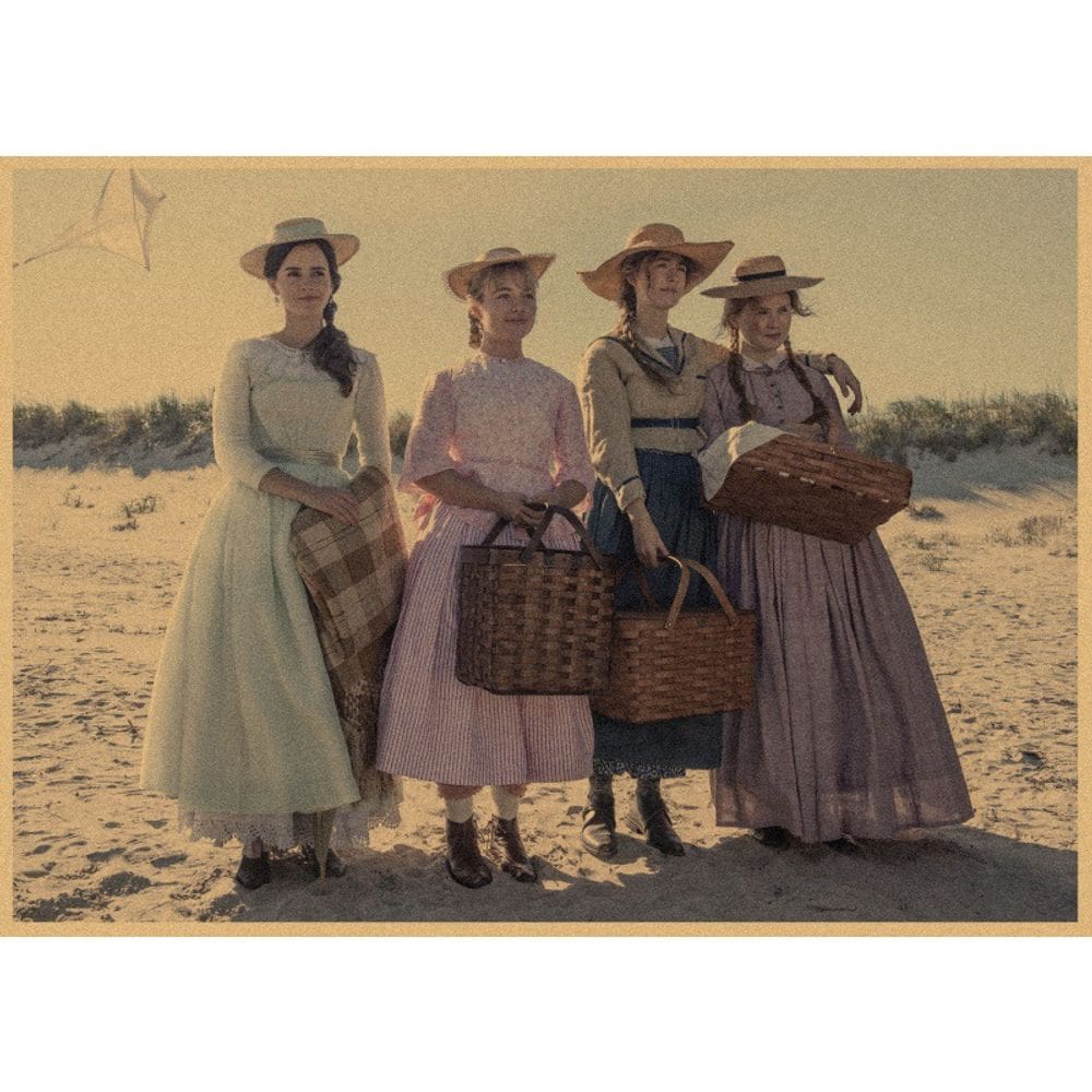 Pintura de pôster: filme retrô para mulheres pequenas, 30x42cm