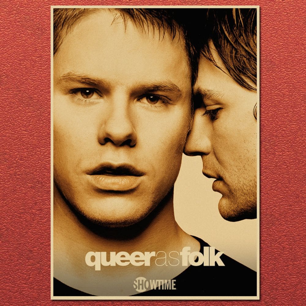 Pôster Queer as Folk Vintage Wall Art 20x30cm Pintura em ferro