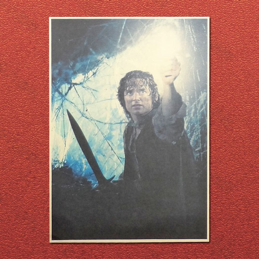 Pôster Trilogia O Senhor dos Anéis Fantasy Art 42x30cm