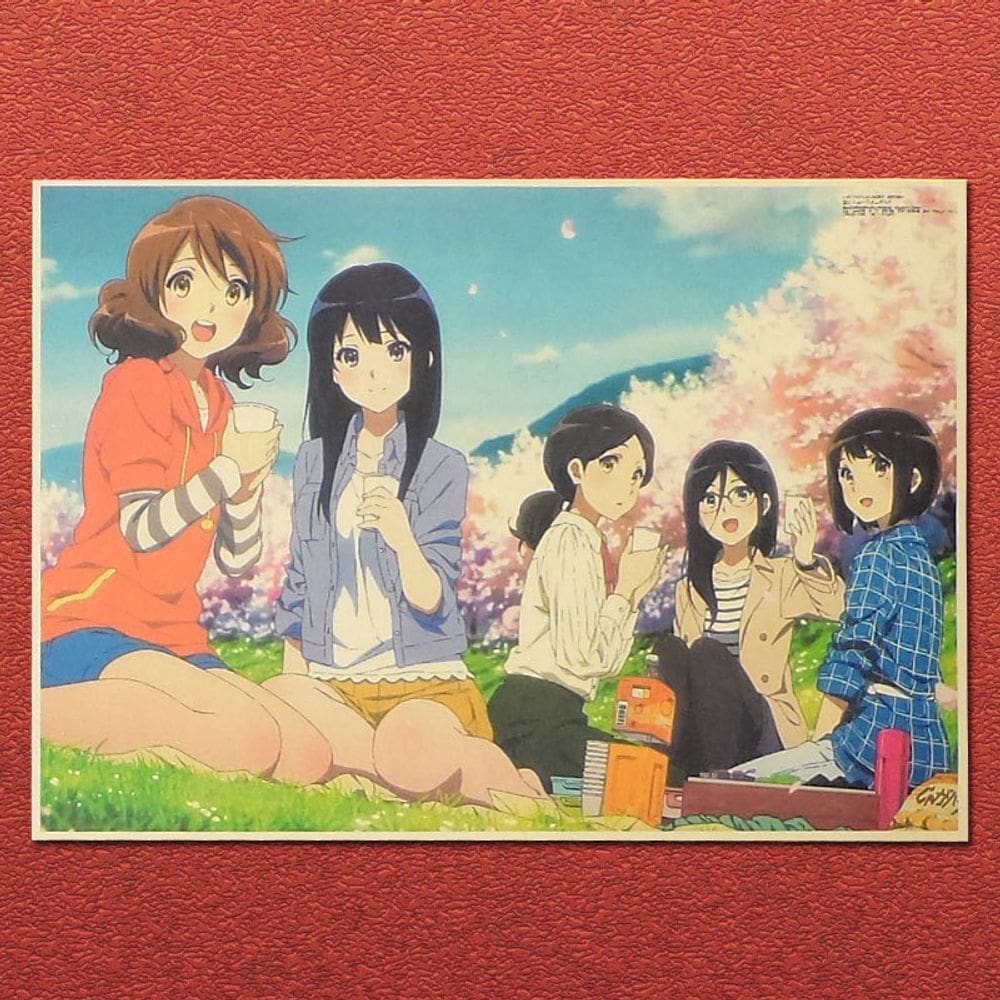 Som de pôster! Euphonium Music Anime 42x30cm para dormitório e café