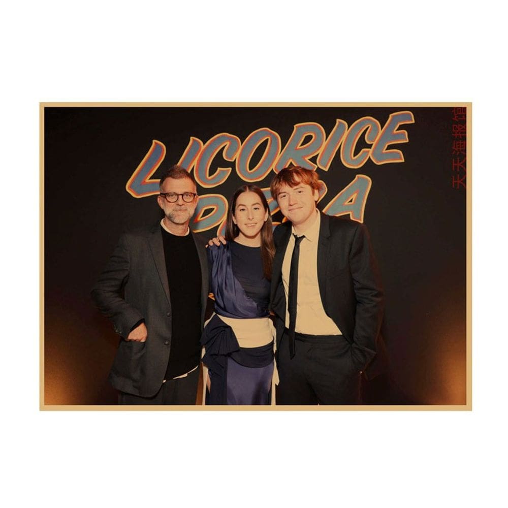 Pôster Licorice Pizza Pintura de Arte Cinematográfica Vintage 30x42cm