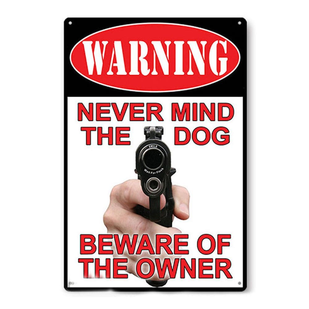 Decoração de parede, pintura em ferro, placa de metal de estanho, aviso de pôster