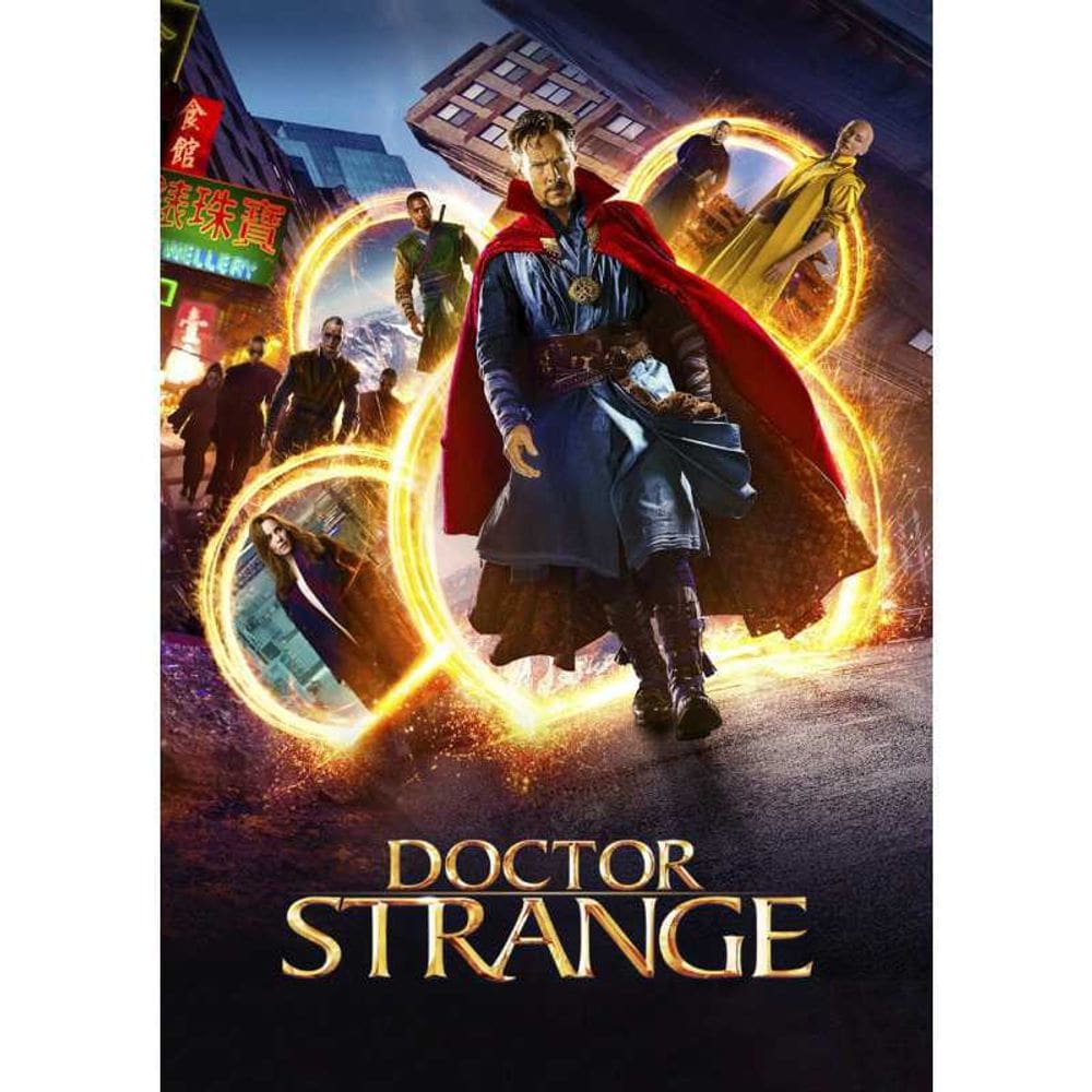 Pôster com pintura retrô Stephen Strange, papel 30x42cm